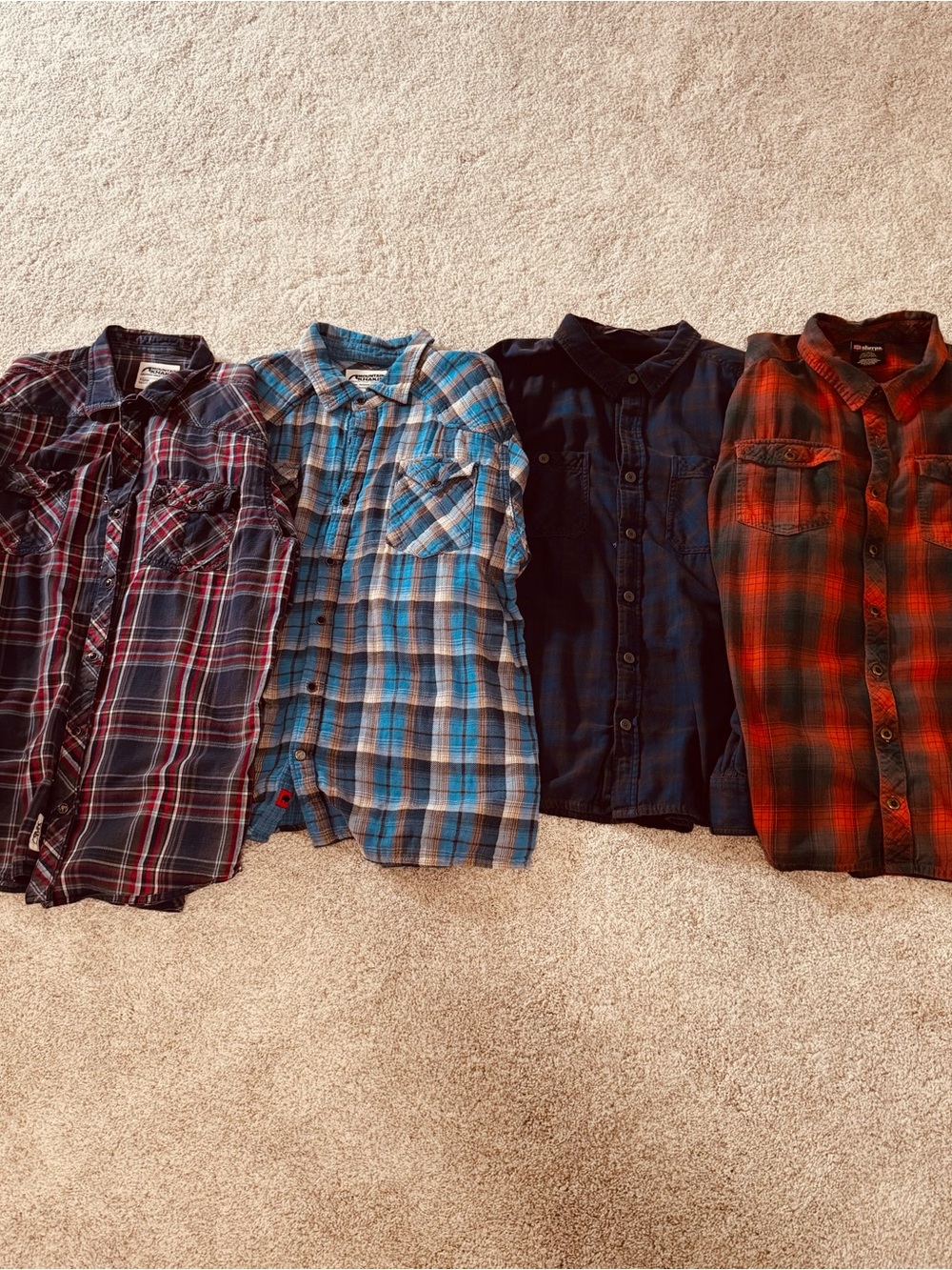 4 Men’s Flannel Shirts. Stio, Mountain Khakis, and Sherpa